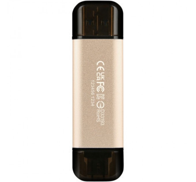 Transcend USB флеш накопичувач Transcend 512GB JetFlash 930C Gold-Black USB 3.2/Type-C (TS512GJF930C)