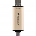 Transcend USB флеш накопичувач Transcend 512GB JetFlash 930C Gold-Black USB 3.2/Type-C (TS512GJF930C)