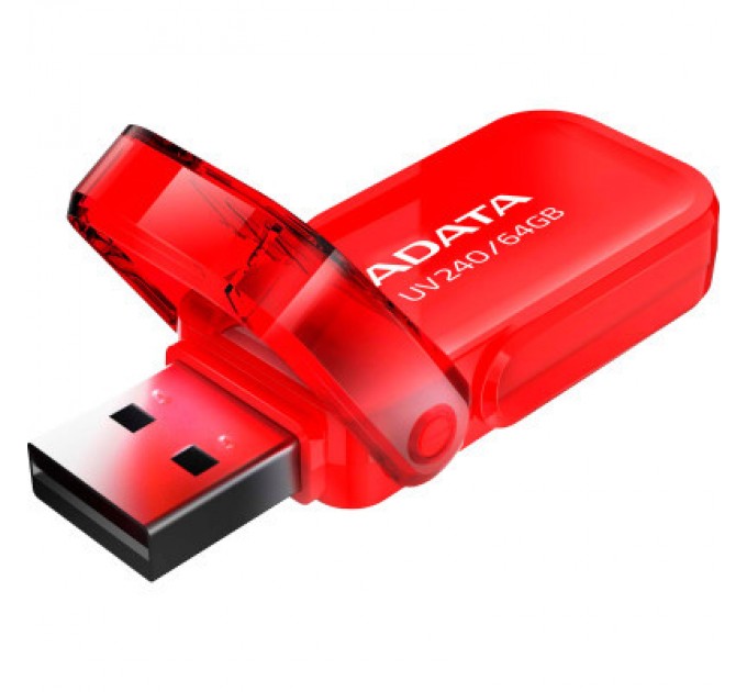 ADATA USB флеш накопичувач ADATA 64GB AUV 240 Red USB 2.0 (AUV240-64G-RRD)