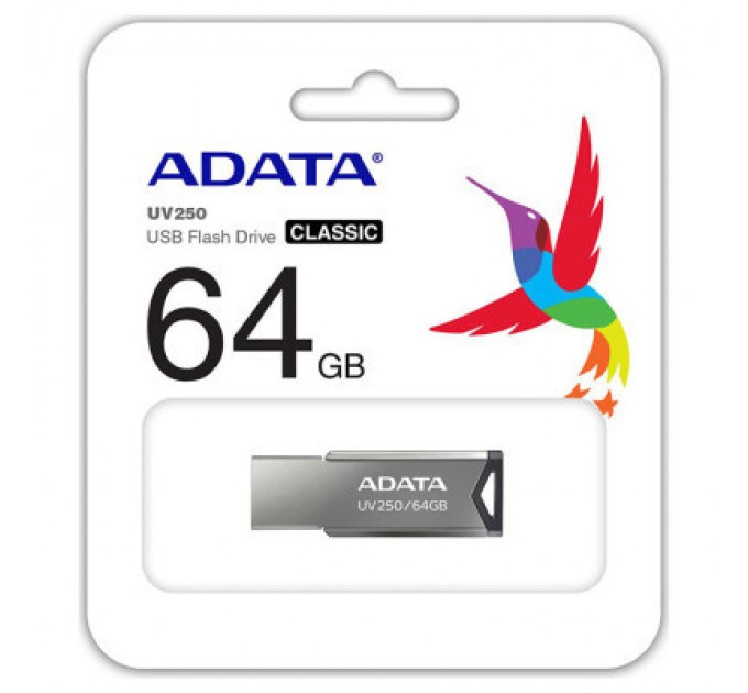 ADATA USB флеш накопичувач ADATA 64GB AUV 250 Black USB 2.0 (AUV250-64G-RBK)