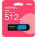 ADATA USB флеш накопичувач ADATA 512GB AUV 128 Black/Blue USB 3.2 (AUV128-512G-RBE)