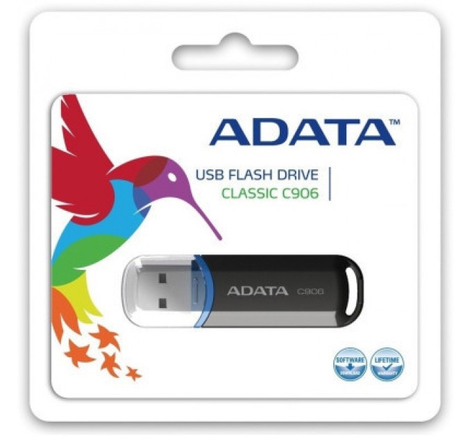 ADATA USB флеш накопичувач ADATA 64GB C906 Black USB 2.0 (AC906-64G-RBK)