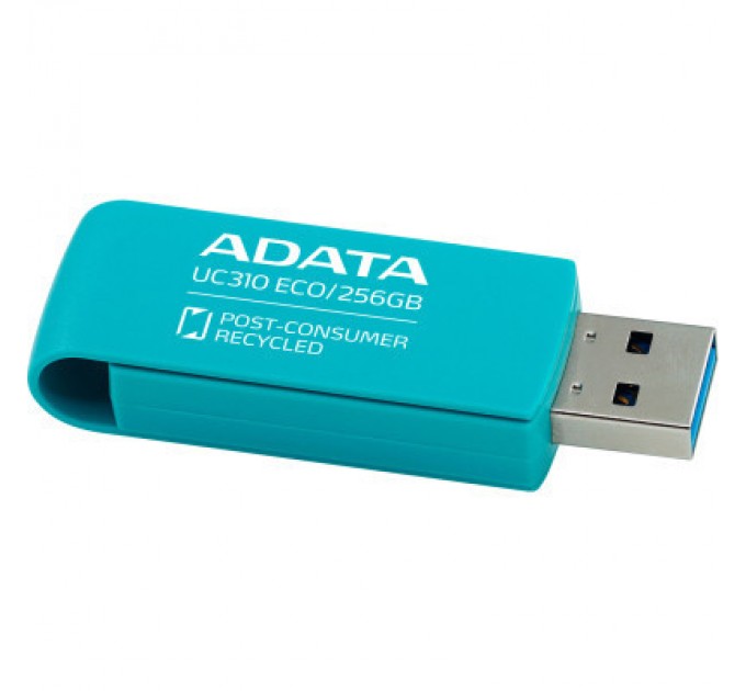 ADATA USB флеш накопичувач ADATA 256GB UC310 Eco Green USB 3.2 (UC310E-256G-RGN)