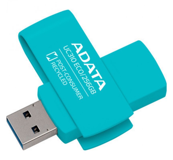 ADATA USB флеш накопичувач ADATA 256GB UC310 Eco Green USB 3.2 (UC310E-256G-RGN)