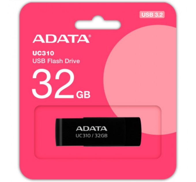 ADATA USB флеш накопичувач ADATA 32GB UC310 Black USB 3.0 (UC310-32G-RBK)
