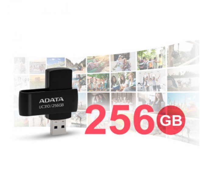 ADATA USB флеш накопичувач ADATA 32GB UC310 Black USB 3.0 (UC310-32G-RBK)