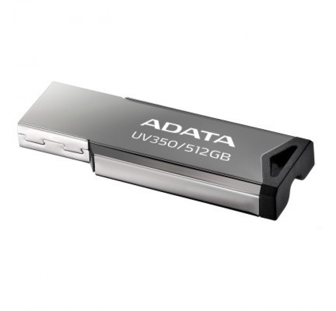 ADATA USB флеш накопичувач ADATA 512GB UV350 Metallic USB 3.2 (AUV350-512G-RBK)