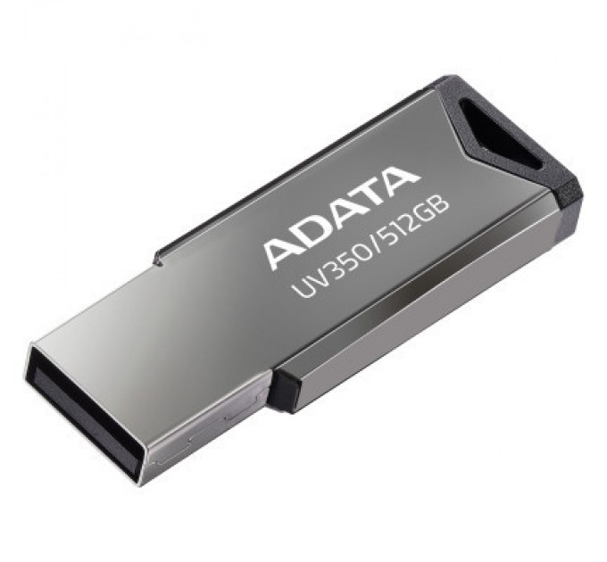 ADATA USB флеш накопичувач ADATA 512GB UV350 Metallic USB 3.2 (AUV350-512G-RBK)