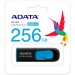 ADATA USB флеш накопичувач ADATA 256GB UV128 Black/Blue USB 3.2 (AUV128-256G-RBE)