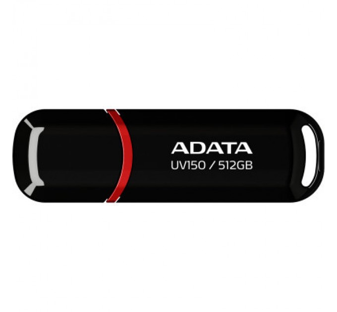 ADATA USB флеш накопичувач ADATA 512GB UV150 Black USB 3.2 (AUV150-512G-RBK)