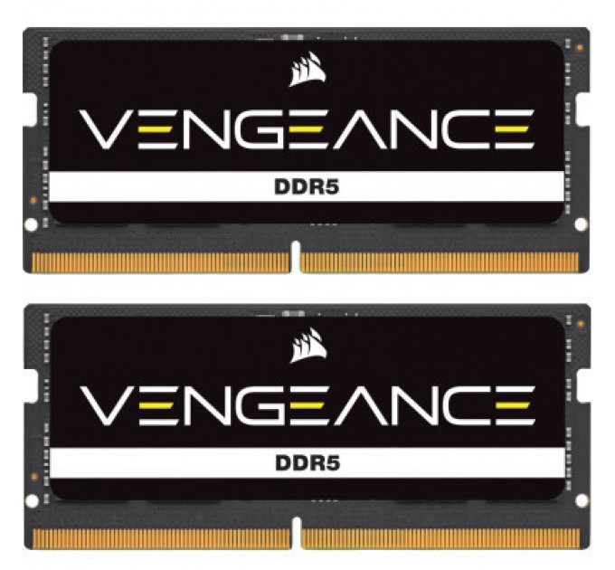 Corsair Модуль пам'яті для ноутбука SoDIMM DDR5 16GB (2x8GB) 4800 MHz Vengeance Corsair (CMSX16GX5M2A4800C40)
