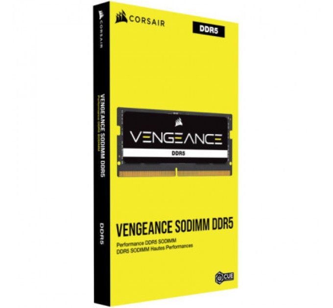 Corsair Модуль пам'яті для ноутбука SoDIMM DDR5 32GB (2x16GB) 5600 MHz Vengeance Corsair (CMSX32GX5M2A5600C48)