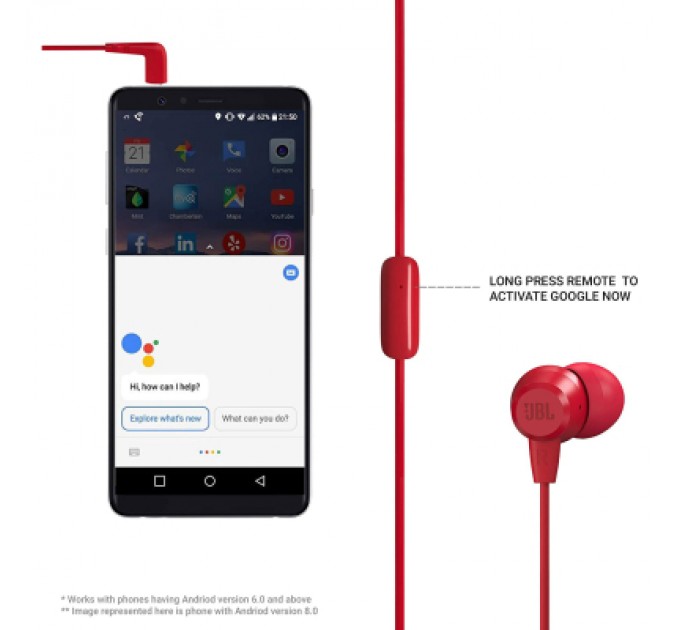 JBL Навушники JBL C50 HI Red (JBLC50HIRED)