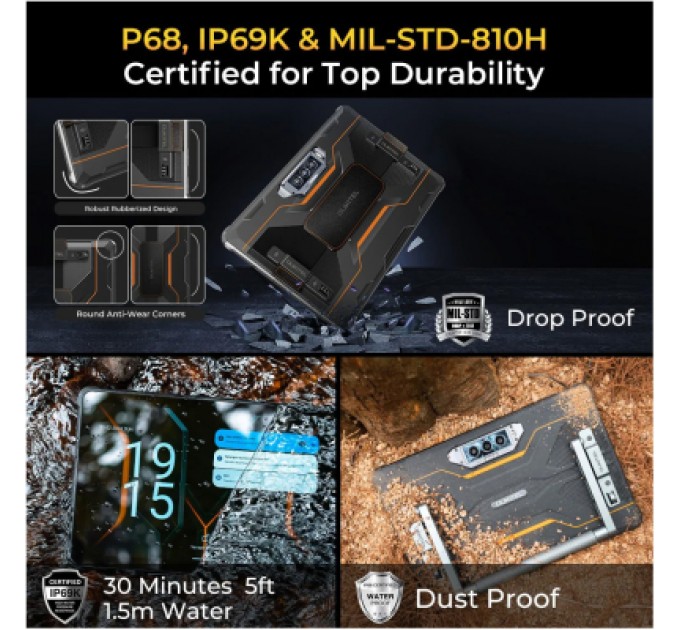 OUKITEL Планшет OUKITEL RT8 6/256GB Dual Sim Black (6931940747431)