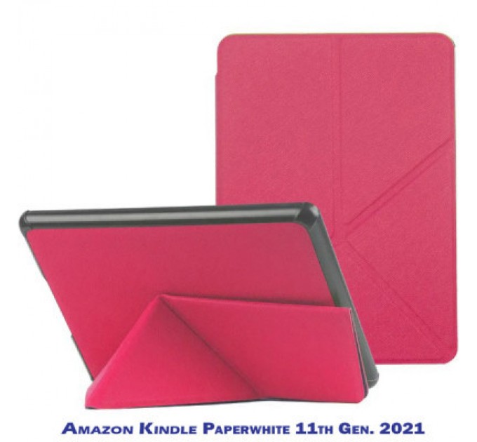 BeCover Чохол до електронної книги BeCover Ultra Slim Origami Amazon Kindle Paperwhite 11th Gen. 2021 Hot Pink (711057)