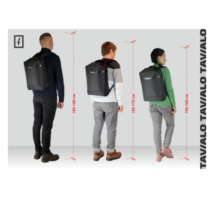 Tavialo Рюкзак для ноутбука Tavialo 15.6" Smart TB14 black, 14л (TB14-124BL)