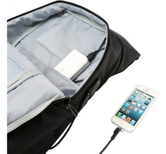 Tavialo Рюкзак для ноутбука Tavialo 15.6" Smart TB20-1 black, 20л, 46х31х19см (TB20-124BL)