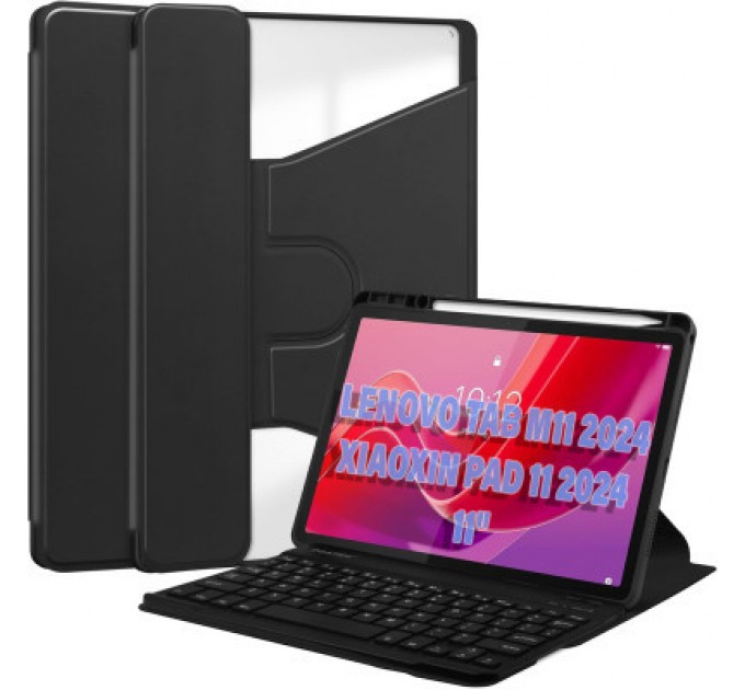 BeCover Чохол до планшета BeCover Keyboard 360° Rotatable Lenovo Tab M11 (2024) TB-TB330FU/Xiaoxin Pad 11 (2024) 11" Black (711074)