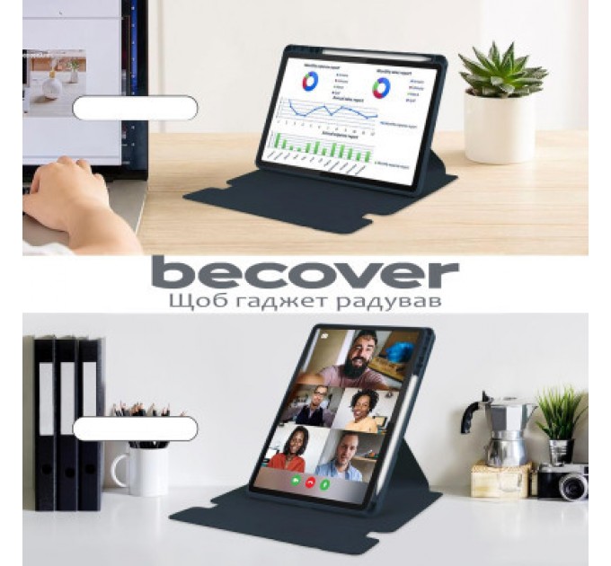 BeCover Чохол до планшета BeCover Keyboard 360° Rotatable Lenovo Tab M11 (2024) TB-TB330FU/Xiaoxin Pad 11 (2024) 11" Deep Blue (711075)