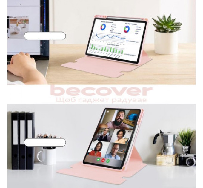 BeCover Чохол до планшета BeCover Keyboard 360° Rotatable Lenovo Tab M11 (2024) TB-TB330FU/Xiaoxin Pad 11 (2024) 11" Pink (711077)