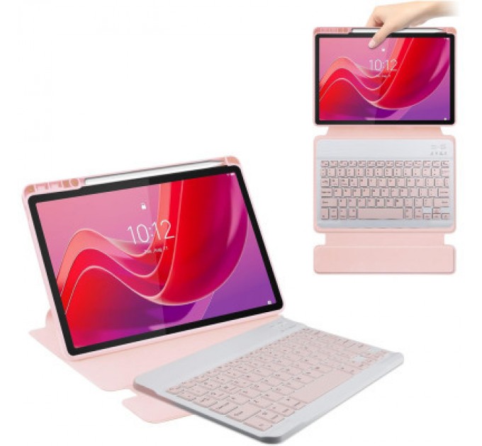 BeCover Чохол до планшета BeCover Keyboard 360° Rotatable Lenovo Tab M11 (2024) TB-TB330FU/Xiaoxin Pad 11 (2024) 11" Pink (711077)