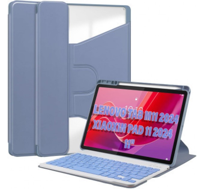 BeCover Чохол до планшета BeCover Keyboard 360° Rotatable Lenovo Tab M11 (2024) TB-TB330FU/Xiaoxin Pad 11 (2024) 11" Purple (711078)