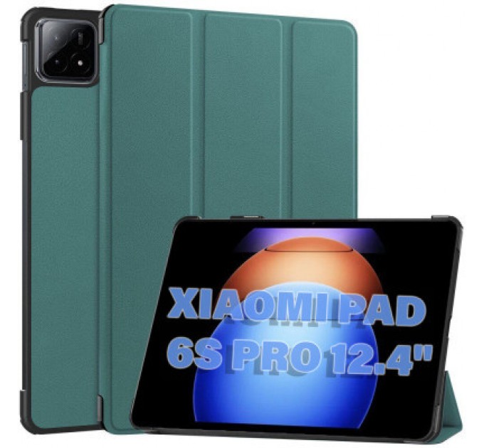 BeCover Чохол до планшета BeCover Smart Case Xiaomi Pad 6S Pro 12.4" Dark Green (711085)