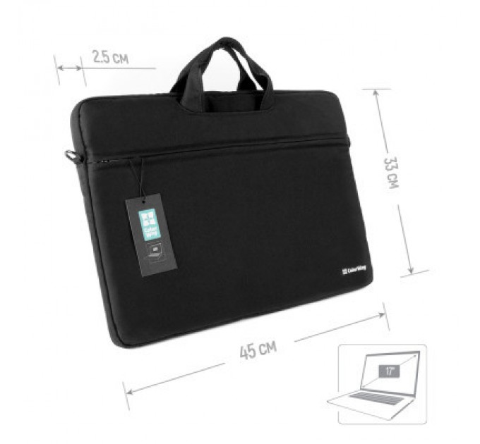 ColorWay Сумка для ноутбука ColorWay 17.3" Casual Black (CW-LBC173-BK)