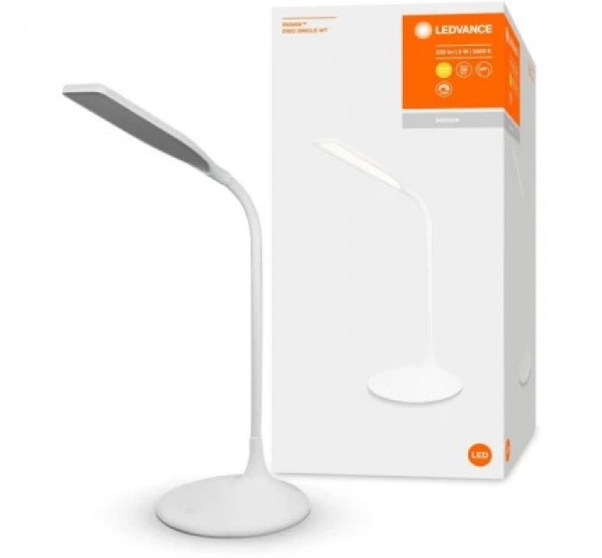 LEDVANCE Настільна лампа LEDVANCE PANAN DISC SINGL 5W 3000K WT (4058075321267)