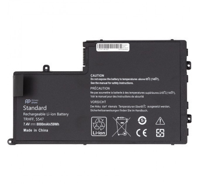 PowerPlant Акумулятор до ноутбука DELL Inspiron 15-5547 (TRHFF) 7.4V 8000mAh PowerPlant (NB441952)