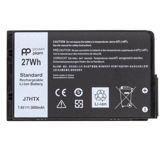 PowerPlant Акумулятор до ноутбука DELL Latitude 12 7202 (J7HTX) 7.4V 3600mAh PowerPlant (NB441945)