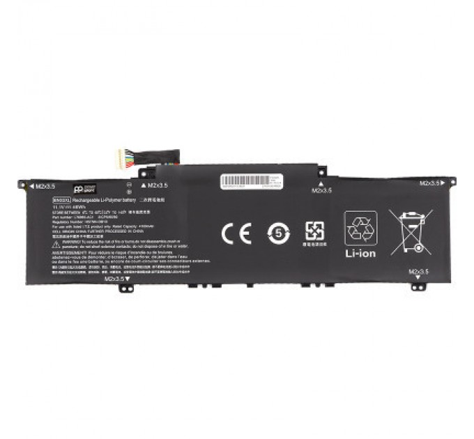 PowerPlant Акумулятор до ноутбука HP ENVY x360 15 2020 (BN03XL) 11.1V 4100mAh PowerPlant (NB462209)