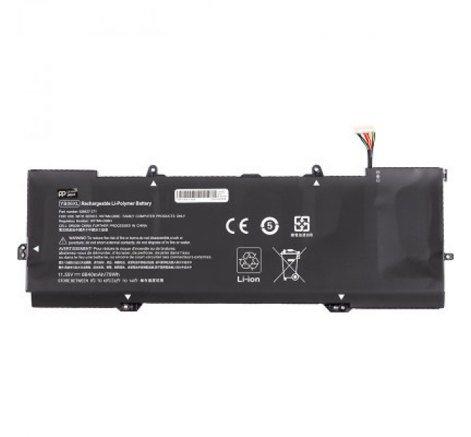 PowerPlant Акумулятор до ноутбука HP Spectre x360 15-ch000 (YB06XL) 11.55V 6840mAh PowerPlant (NB462148)