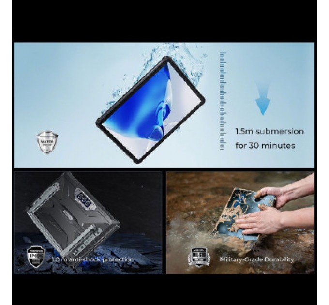 OUKITEL Планшет OUKITEL RT7 5G 12/256GB/ /NFC/ LTE Black (6931940751438)