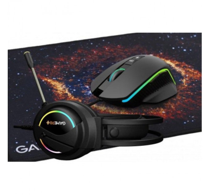 GamePro Мишка GamePro GS890 Combo 3 в 1 миша + ігрова поверхня + гарнітура (GS890)