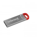 Wibrand USB флеш накопичувач Wibrand 16GB Falcon Silver-Red USB 2.0 (WI2.0/FA16U7R)