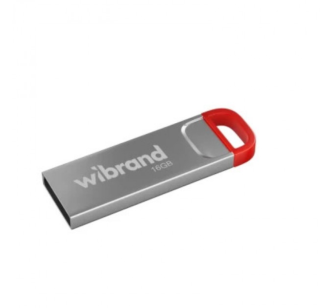 Wibrand USB флеш накопичувач Wibrand 16GB Falcon Silver-Red USB 2.0 (WI2.0/FA16U7R)