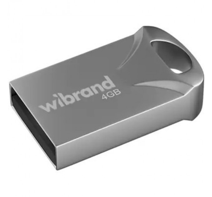 Wibrand USB флеш накопичувач Wibrand 4GB Hawk Silver USB 2.0 (WI2.0/HA4M1S)