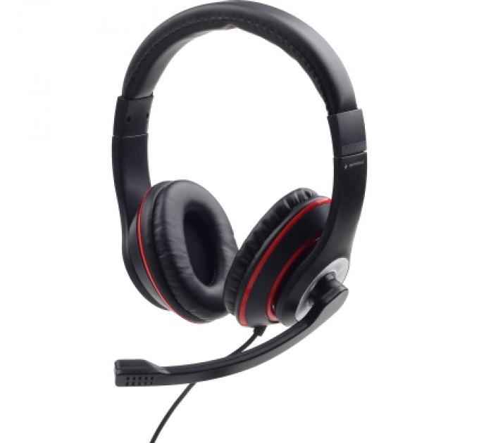 Gembird Навушники Gembird MHS-03-BKRD Black/Red (MHS-03-BKRD)