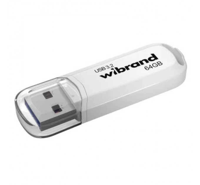 Wibrand USB флеш накопичувач Wibrand 64GB Marten White USB 3.2 Gen 1 (USB 3.0) (WI3.2/MA64P10W)