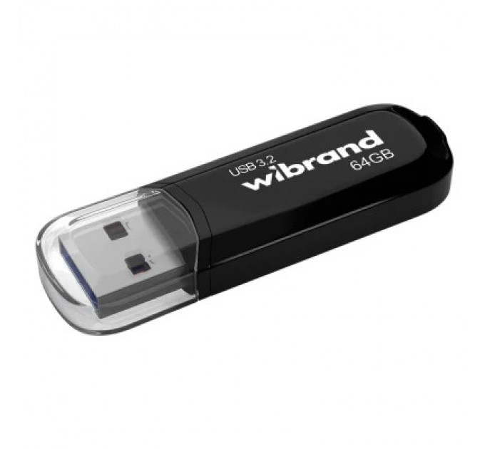 Wibrand USB флеш накопичувач Wibrand 64GB Marten Black USB 3.2 Gen 1 (USB 3.0) (WI3.2/MA64P10B)