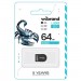 Wibrand USB флеш накопичувач Wibrand 64GB Scorpio Black USB 2.0 (WI2.0/SC64M3B)