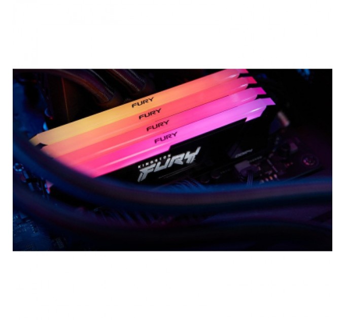 Kingston Fury (ex.HyperX) Модуль пам'яті для комп'ютера DDR4 8GB 3200 MHz Beast RGB Kingston Fury (ex.HyperX) (KF432C16BB12A/16)