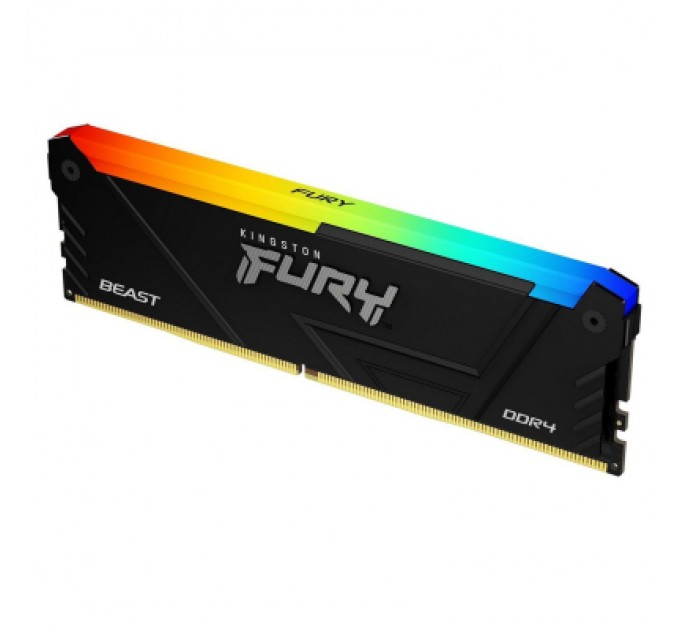 Kingston Fury (ex.HyperX) Модуль пам'яті для комп'ютера DDR4 8GB 3200 MHz Beast RGB Kingston Fury (ex.HyperX) (KF432C16BB12A/16)