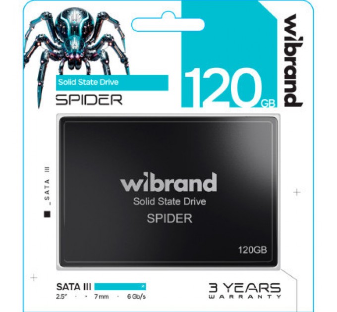 Wibrand Накопичувач SSD 2.5" 120GB Spider Wibrand (WI2.5SSD/SP120GB)