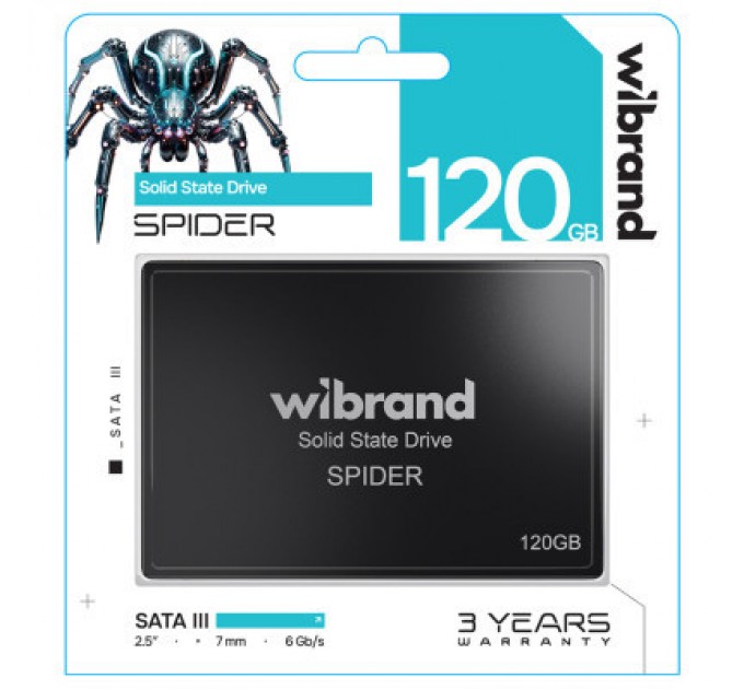 Wibrand Накопичувач SSD 2.5" 120GB Spider Wibrand (WI2.5SSD/SP120GBST)