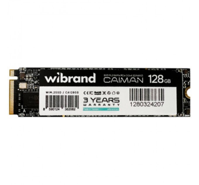 Wibrand Накопичувач SSD M.2 2280 128GB Caiman Wibrand (WIM.2SSD/CA128GB)