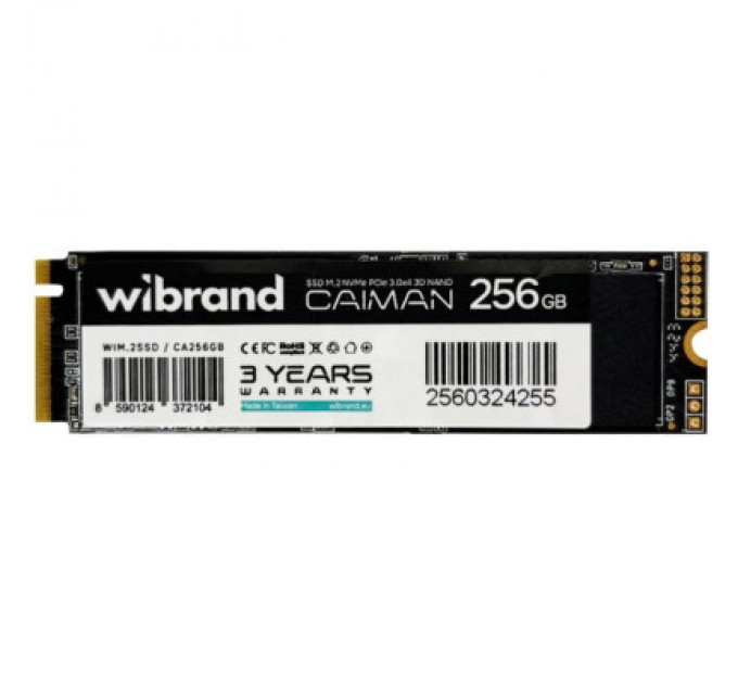 Wibrand Накопичувач SSD M.2 2280 256GB Caiman Wibrand (WIM.2SSD/CA256GB)