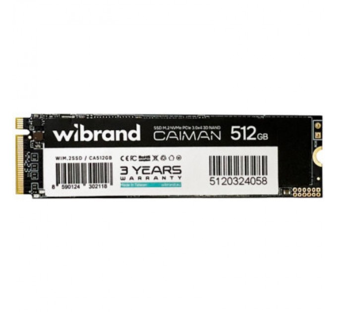 Wibrand Накопичувач SSD M.2 2280 512GB Caiman Wibrand (WIM.2SSD/CA512GB)