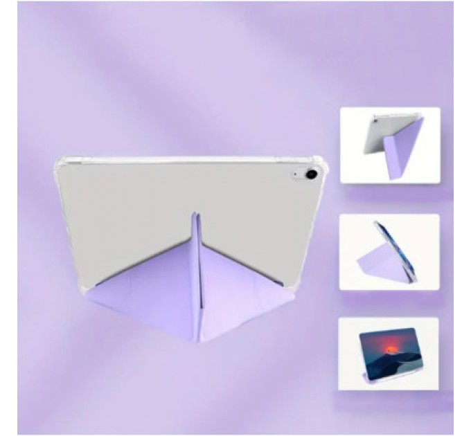 BeCover Чохол до планшета BeCover Ultra Slim Origami Transparent Apple iPad Air 11" M2 2024 Purple (711392)